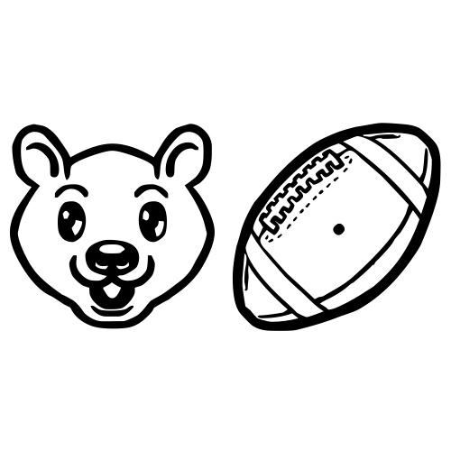 🐻🏈 Emoji Domain black and white Symbola rendering
